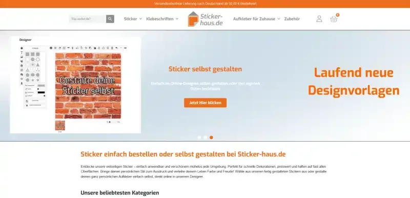 Onlineshop www.stricker-haus.de