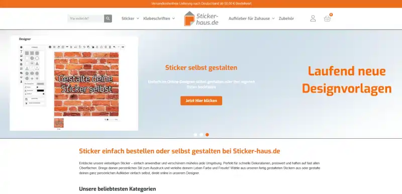 Onlineshop www.stricker-haus.de